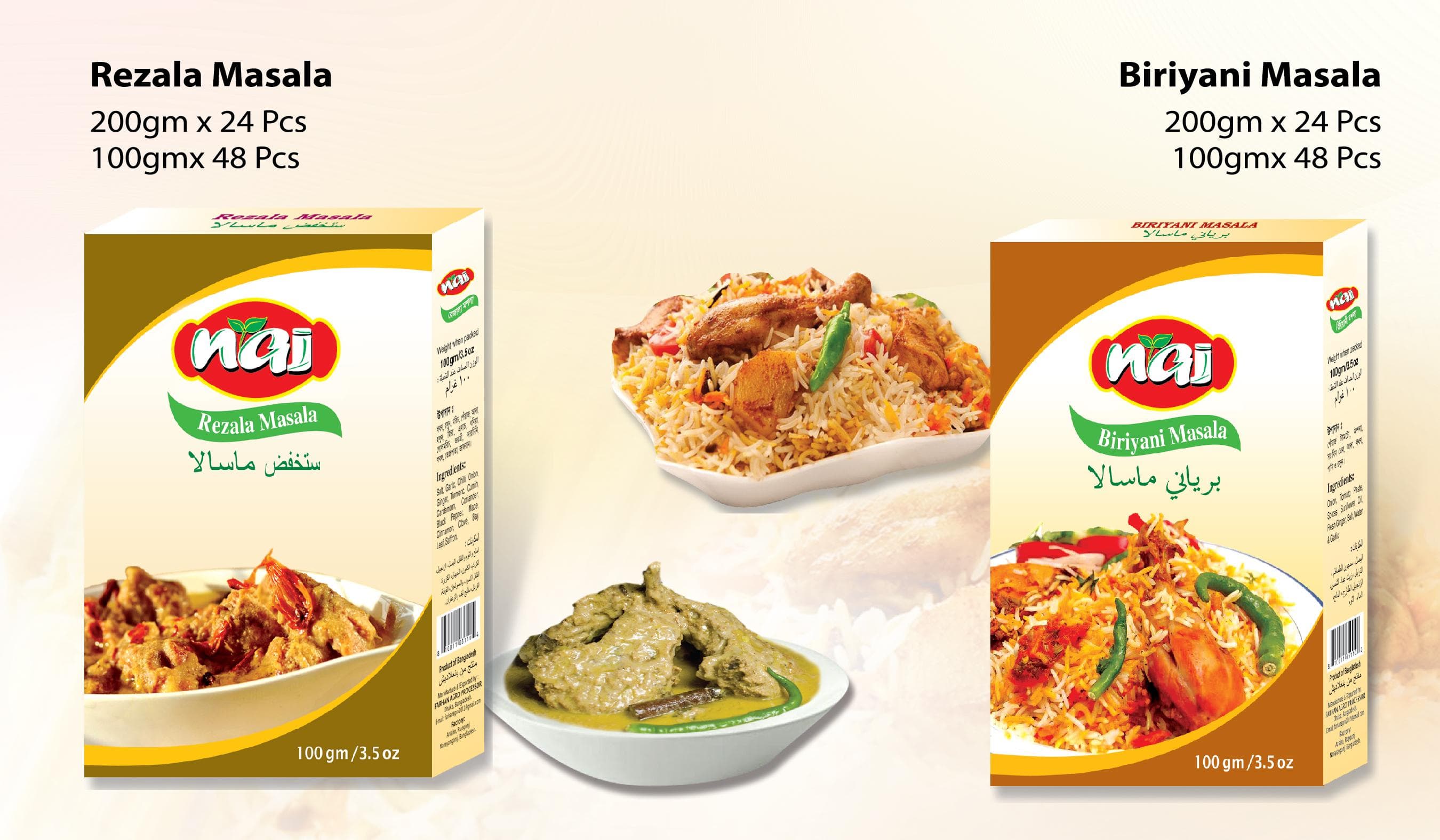 Rezala Masala, Biriyani Masala